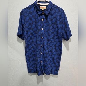 Ocean Pacific Blue Patterned Men's Shirt Size L.